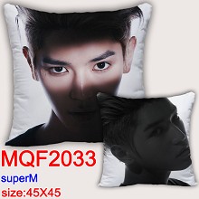 Super M star two-sided pillow