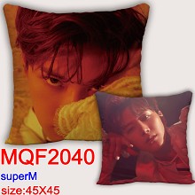 Super M star two-sided pillow