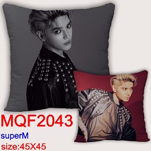 Super M star two-sided pillow