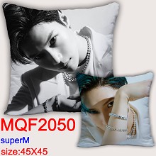 Super M star two-sided pillow