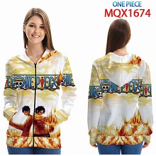 One Piece anime long sleeve hoodie cloth