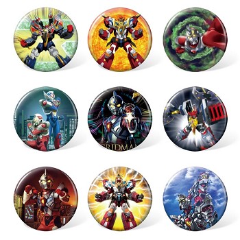 Denkou Choujin Gridman anime brooches pins set(9pcs a set)