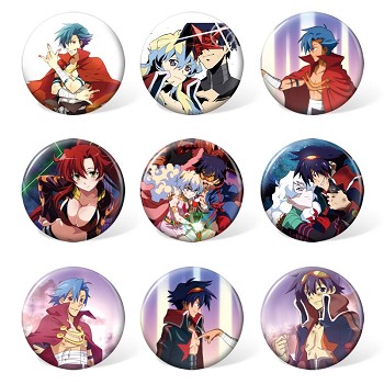 Tengen Toppa Gurren Lagann anime brooches pins set(9pcs a set)