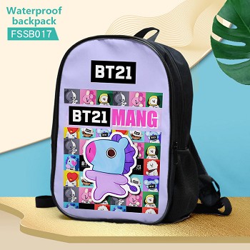 BT21 BTS star waterproof backpack bag