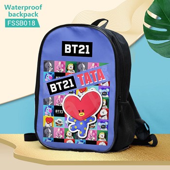 BT21 BTS star waterproof backpack bag