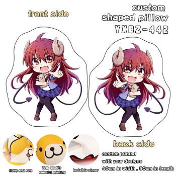 The Demon Girl Next Door anime custom shaped pillow