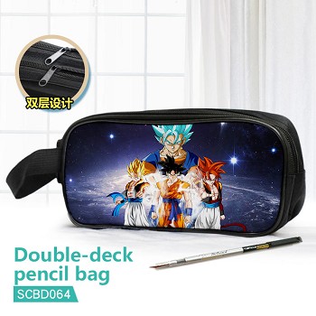 Dragon Ball anime double deck pencil bag pen bag