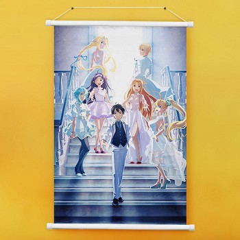 Sword Art Online anime wall scroll