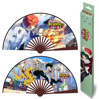 10inches My Hero Academia anime silk cloth fans