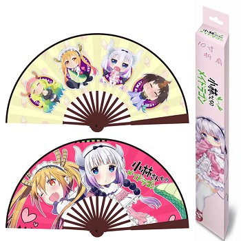 10inches Miss Kobayashi's Dragon Maid anime silk cloth fans