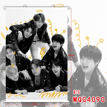 BTS star wall scroll