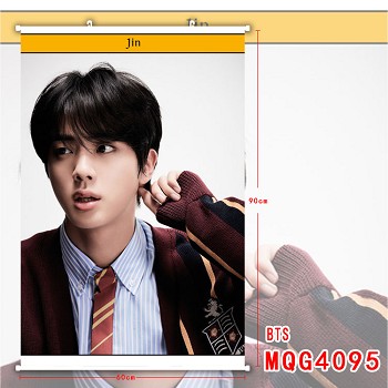 BTS JIN star wall scroll