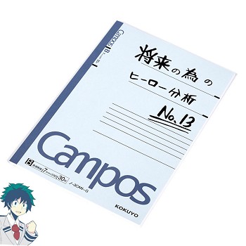 My Hero Academia Midoriya Izuku anime notebooks 30pages