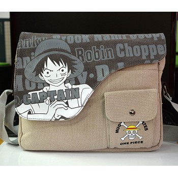 One Piece anime canvas satchel shoulder bag