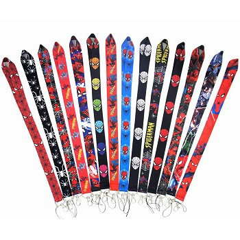 Spider Man neck strap Lanyards for keys ID card gym phone straps USB badge holder diy hang rope