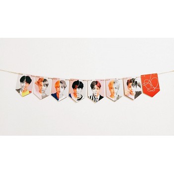 BTS star hanging flag album return photo poster hanging picture
