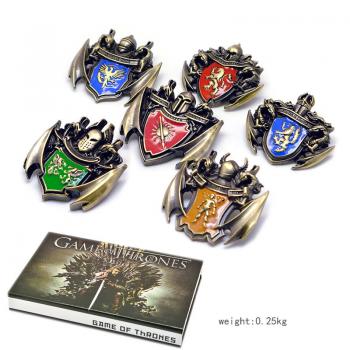 Game of Thrones brooches pins a set