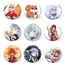 Akatsuki no Yona anime brooches pins set(9pcs a set)