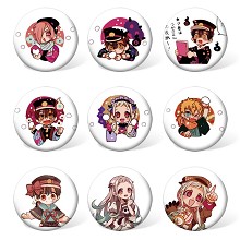 Toilet Bound Hanako kun anime brooches pins set(9pcs a set)