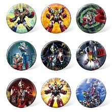 Denkou Choujin Gridman anime brooches pins set(9pc...