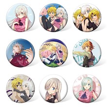 The Seven Deadly Sins anime brooches pins set(9pcs...