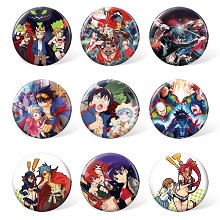 Tengen Toppa Gurren Lagann anime brooches pins set(9pcs a set)