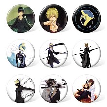 DuRaRaRa anime brooches pins set(9pcs a set)