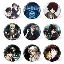 Psycho Pass anime brooches pins set(9pcs a set)