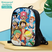 One Piece anime waterproof backpack bag