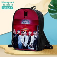 BTS star waterproof backpack bag