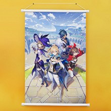 Genshin Impact game wall scroll wallscrolls