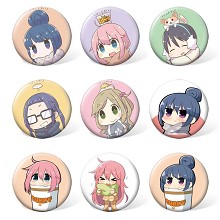 Yuru Camp anime brooches pins set(9pcs a set)