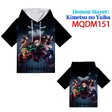 Demon Slayer anime short sleeve hoodie t-shirt clo...