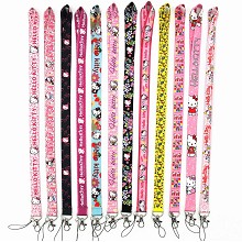 HELLO KITTY neck strap Lanyards for keys ID card gym phone straps USB badge holder diy hang rope