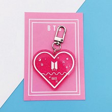 BTS star acrylic key chain