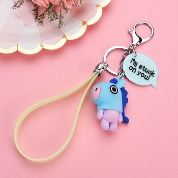 BTS star figure doll pendant key chain