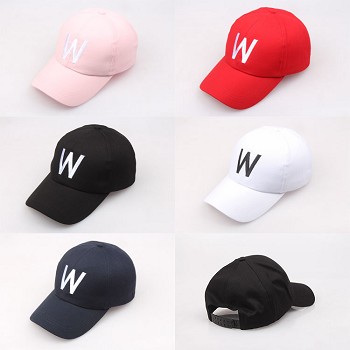 W letter grapheme word character cap sun hat