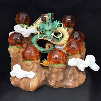 Dragon Ball Shenron+balls+holder+rockery figures a set