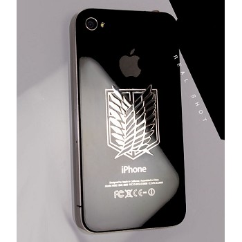 Attack on Titan anime metal mobile phone stickers