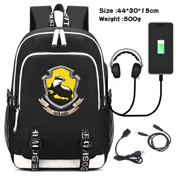 Harry Potter USB charging laptop backpack school bag