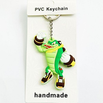 Super Sonic anime two-sided key chain