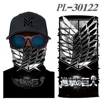 Attack on Titan anime headgear stocking mask magic scarf neck face mask