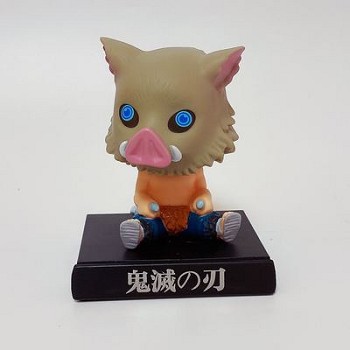 Demon Slayer Hashibira Inosuke bobblehead  anime figure