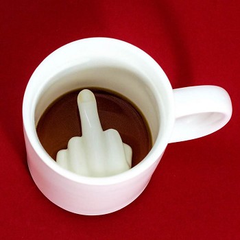 Middle Finger Fuck mug cup