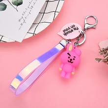 BTS star figure doll pendant key chain 