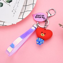 BTS star figure doll pendant key chain 