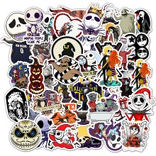 The Nightmare Before Christmas waterproof stickers set(50pcs a set)