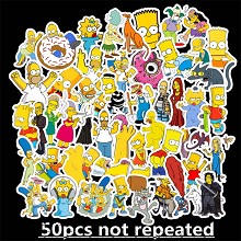 The Simpsons anime waterproof stickers set(50pcs a set)