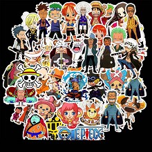 One Piece anime waterproof stickers set(50pcs a set)