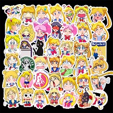 Sailor Moon anime waterproof stickers set(50pcs a ...